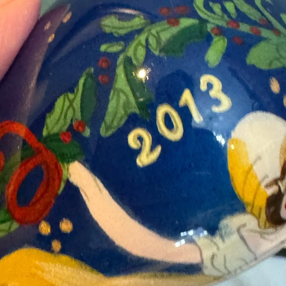 Pier 1 Li Bien 2013 Angel Christmas Ornament, Teardrop Shape